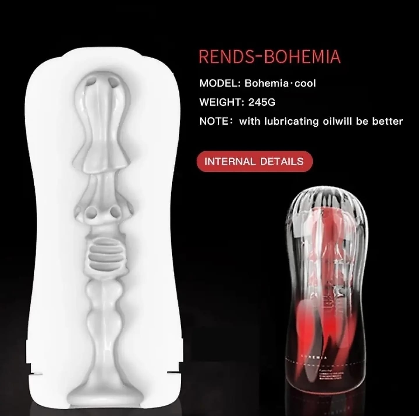 Bohemia Male Masturbator Cup - Image 2