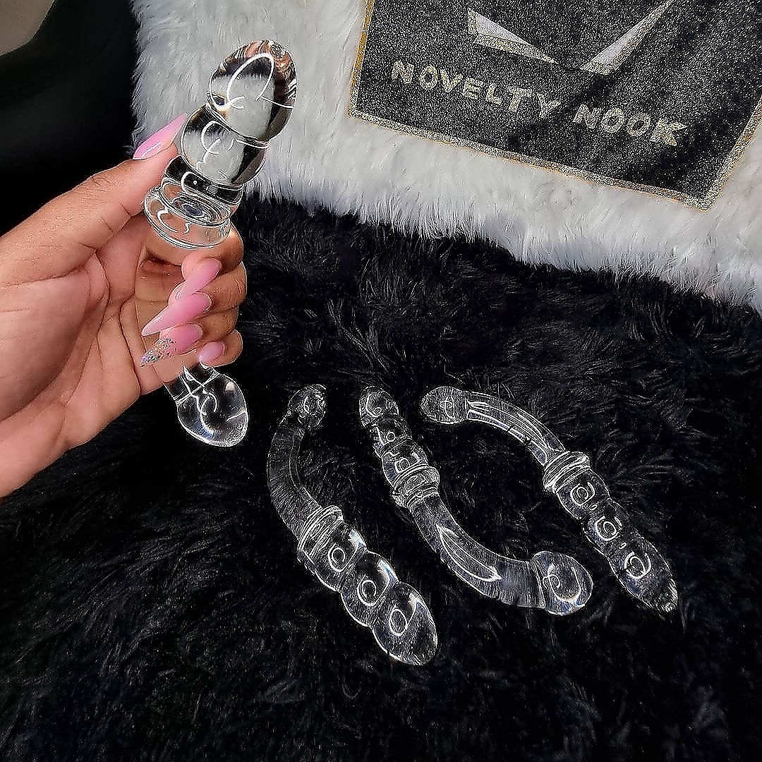 Double sided crystal wand