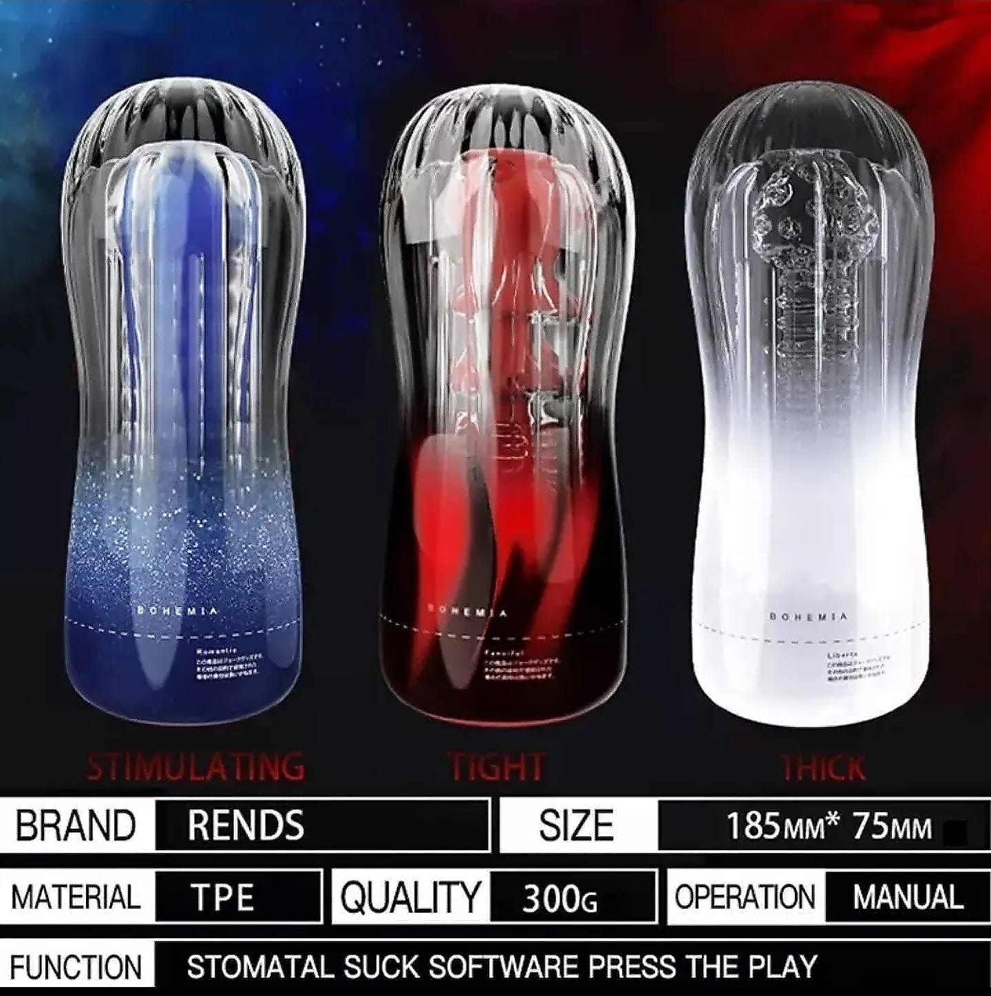 Bohemia Male Masturbator Cup