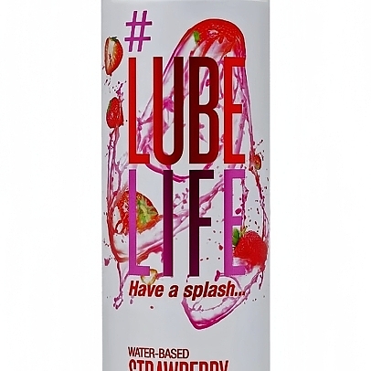 Lube Life Strawberry Flavored Lubricant 8oz.