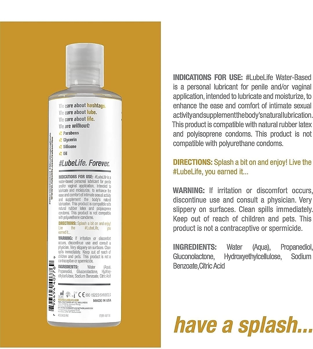 Lube Life - Water Based Lubrication 8oz. - Image 3