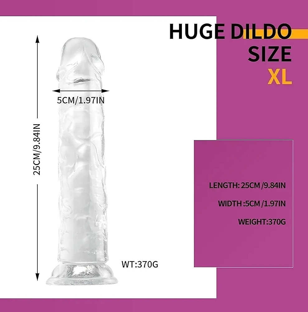 Play Time Dildo - Clear - Image 9