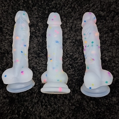 Glow Confetti Dildo