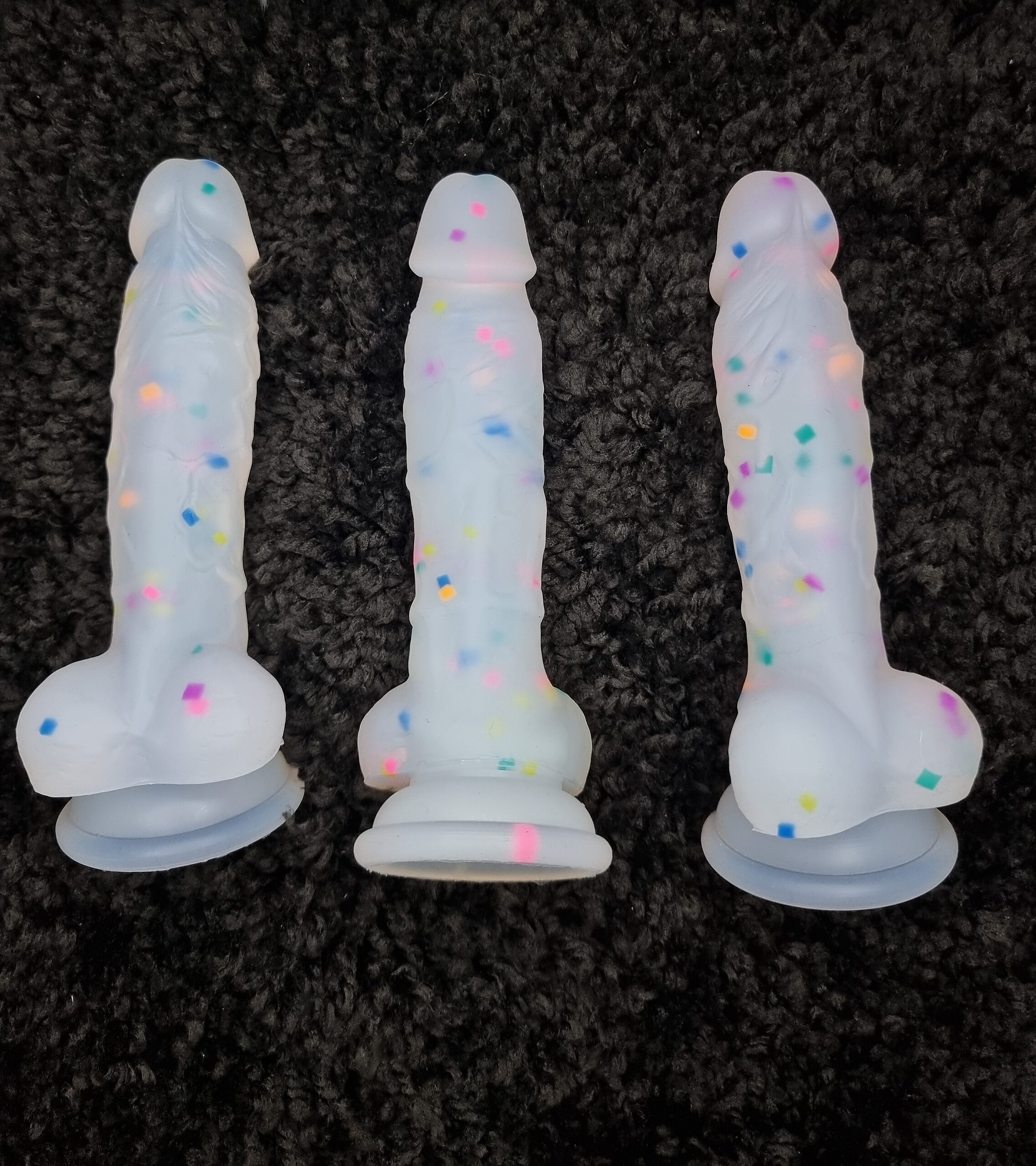 Glow Confetti Dildo