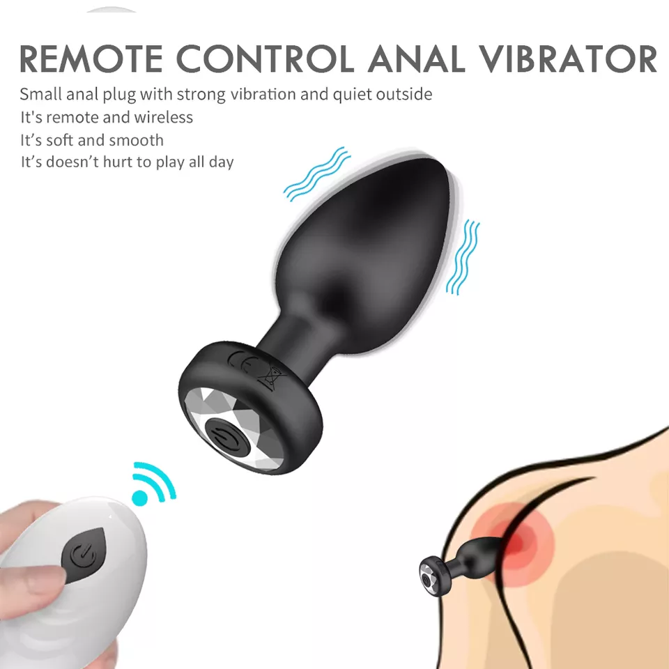 Vibrating Remote Control Anal Plug