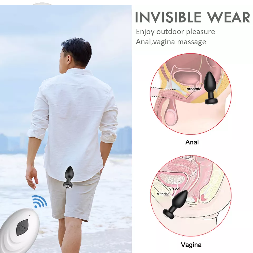 Vibrating Remote Control Anal Plug - Image 4