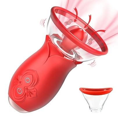 Double Head Tongue Rose Vibrator