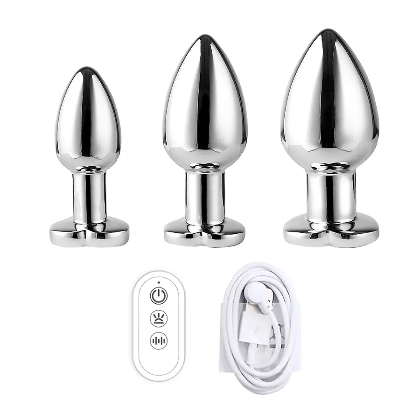 Groovy LED Vibrating/Remote/App controlled Anal Plug - Image 2