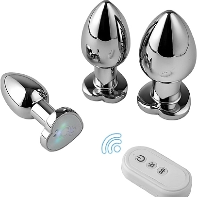 Groovy LED Vibrating/Remote/App controlled Anal Plug