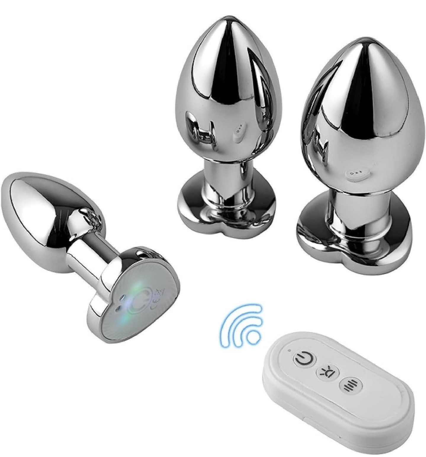 Groovy LED Vibrating/Remote/App controlled Anal Plug