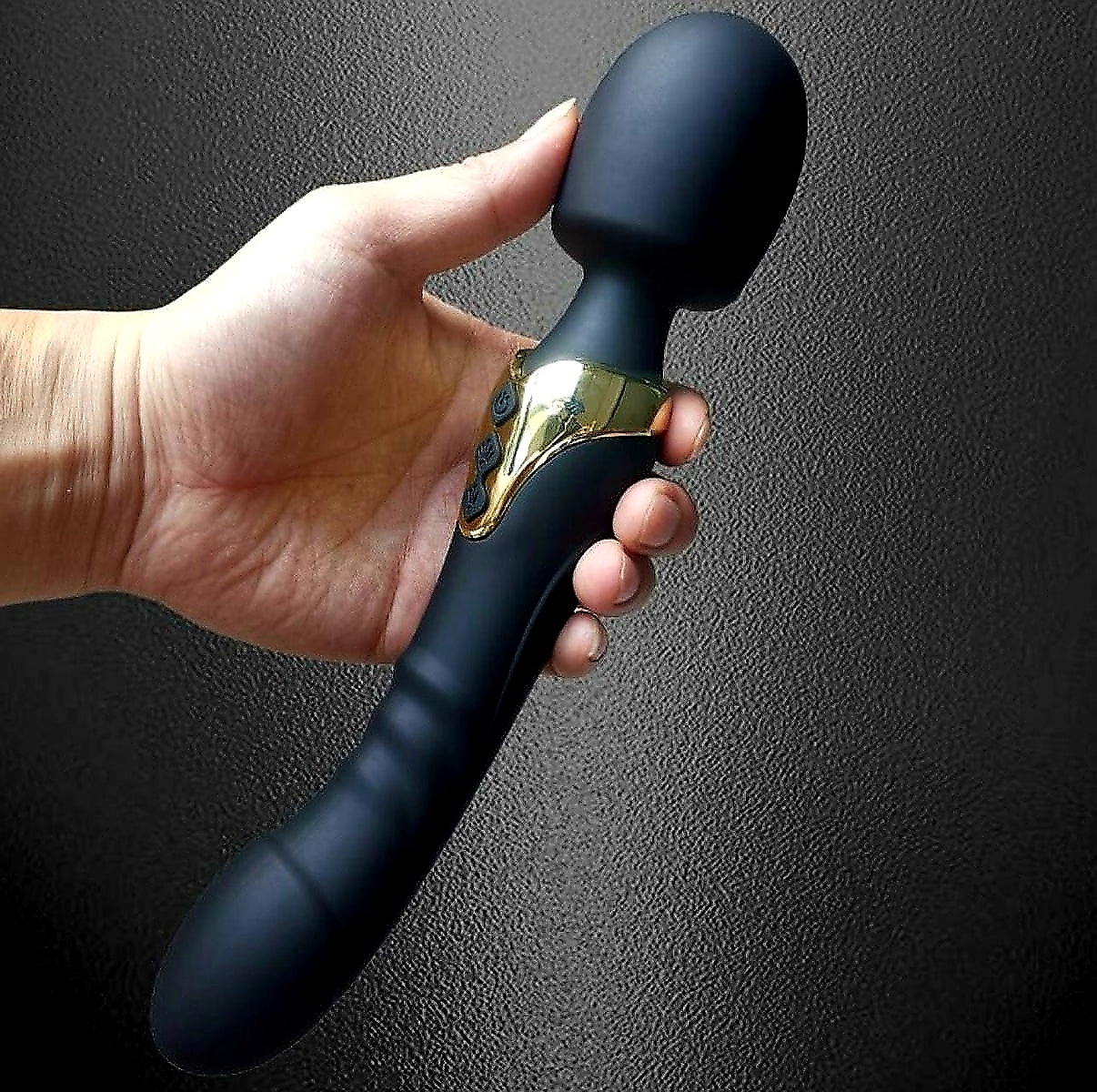 Abby Dual Dildo Wand Massager