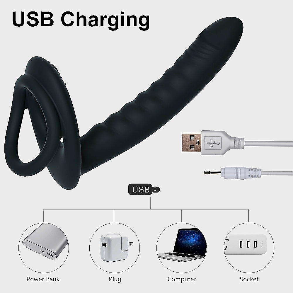 Double Penetration Penis Ring and Anal Plug - Image 13
