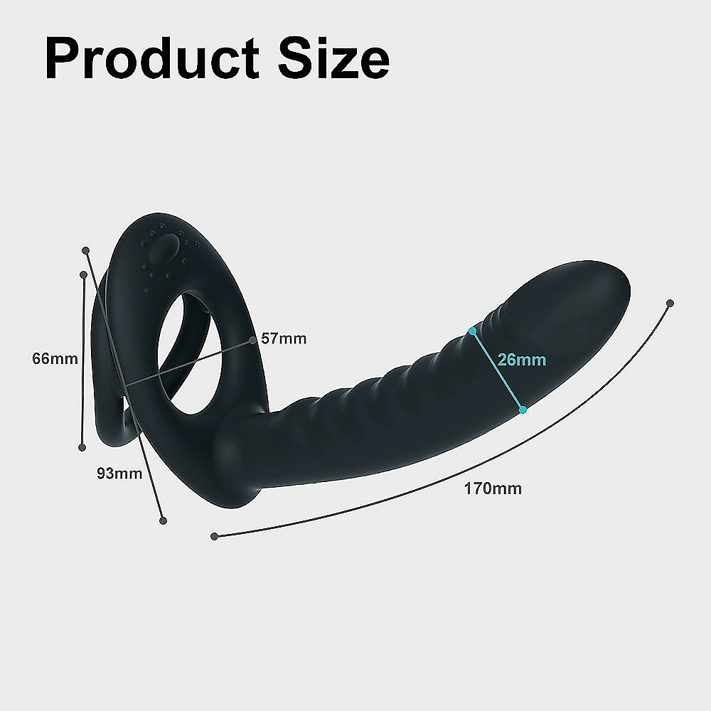 Double Penetration Penis Ring and Anal Plug - Image 9