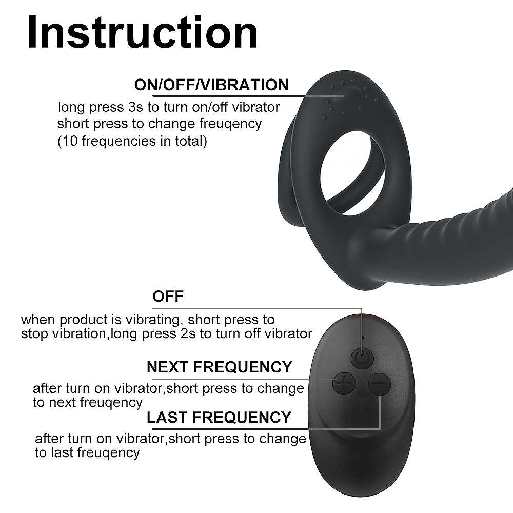 Double Penetration Penis Ring and Anal Plug - Image 6