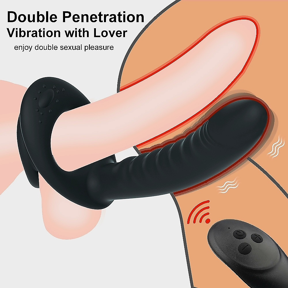 Double Penetration Penis Ring and Anal Plug - Image 5