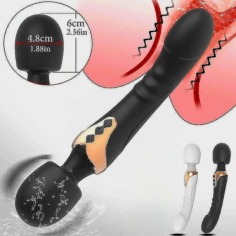 Abby Dual Dildo Wand Massager - Image 2