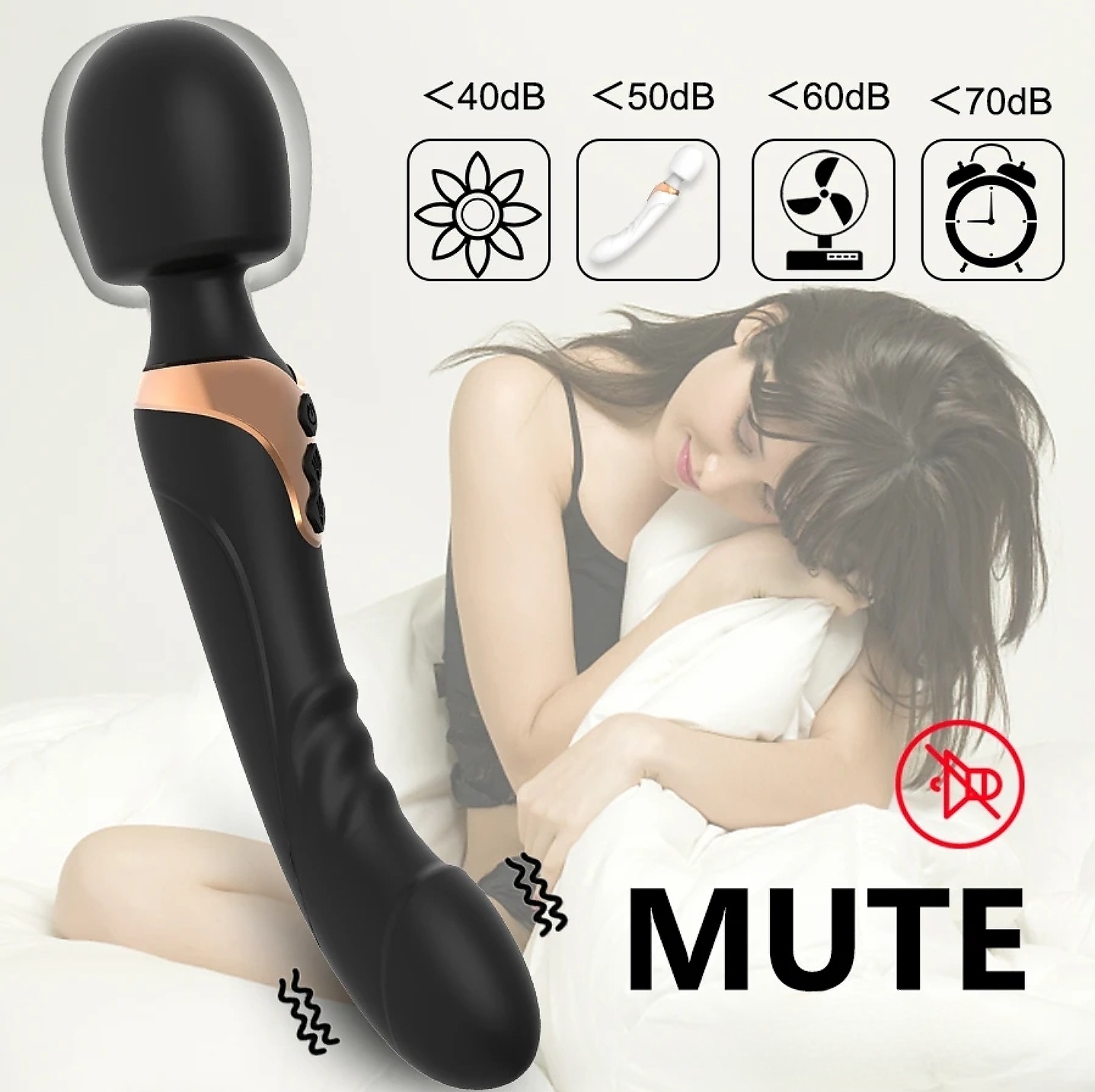 Abby Dual Dildo Wand Massager - Image 7