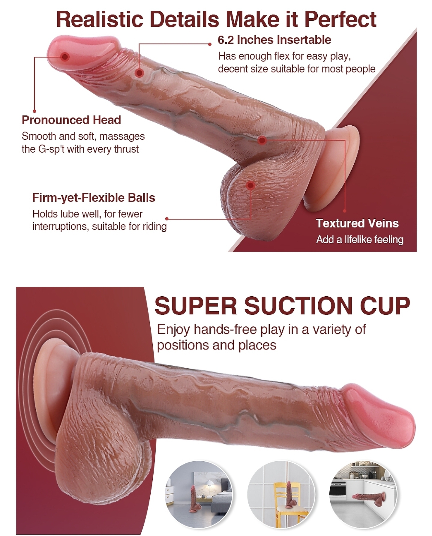 True Skin Realistic Dildo - Image 6