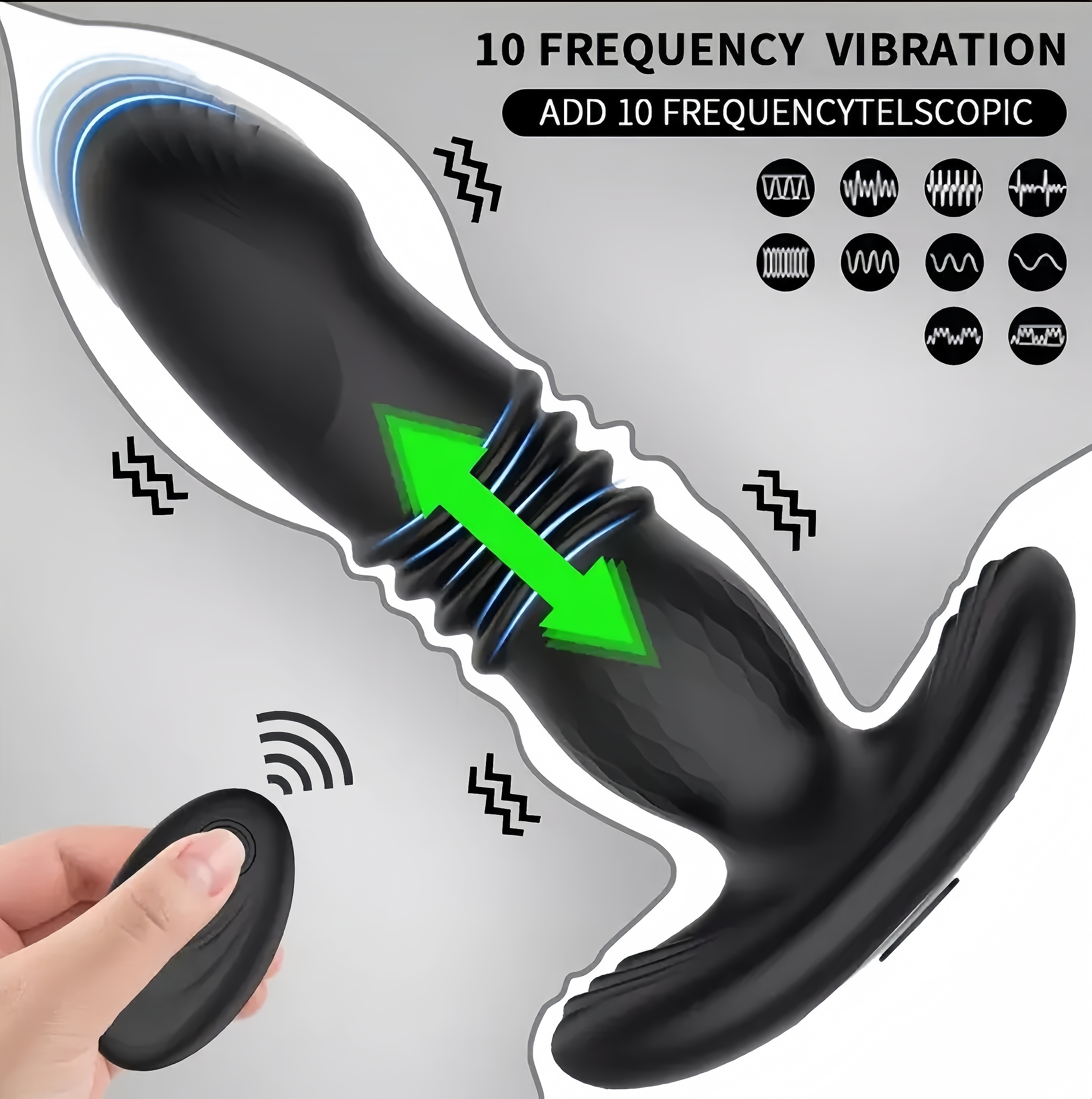 ProstaPulse Wireless Prostate Massager with remote - Image 5