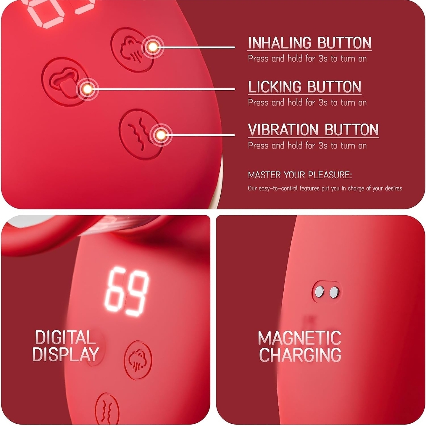 Pleasure Bloom 3 in 1 vibrator - Image 4