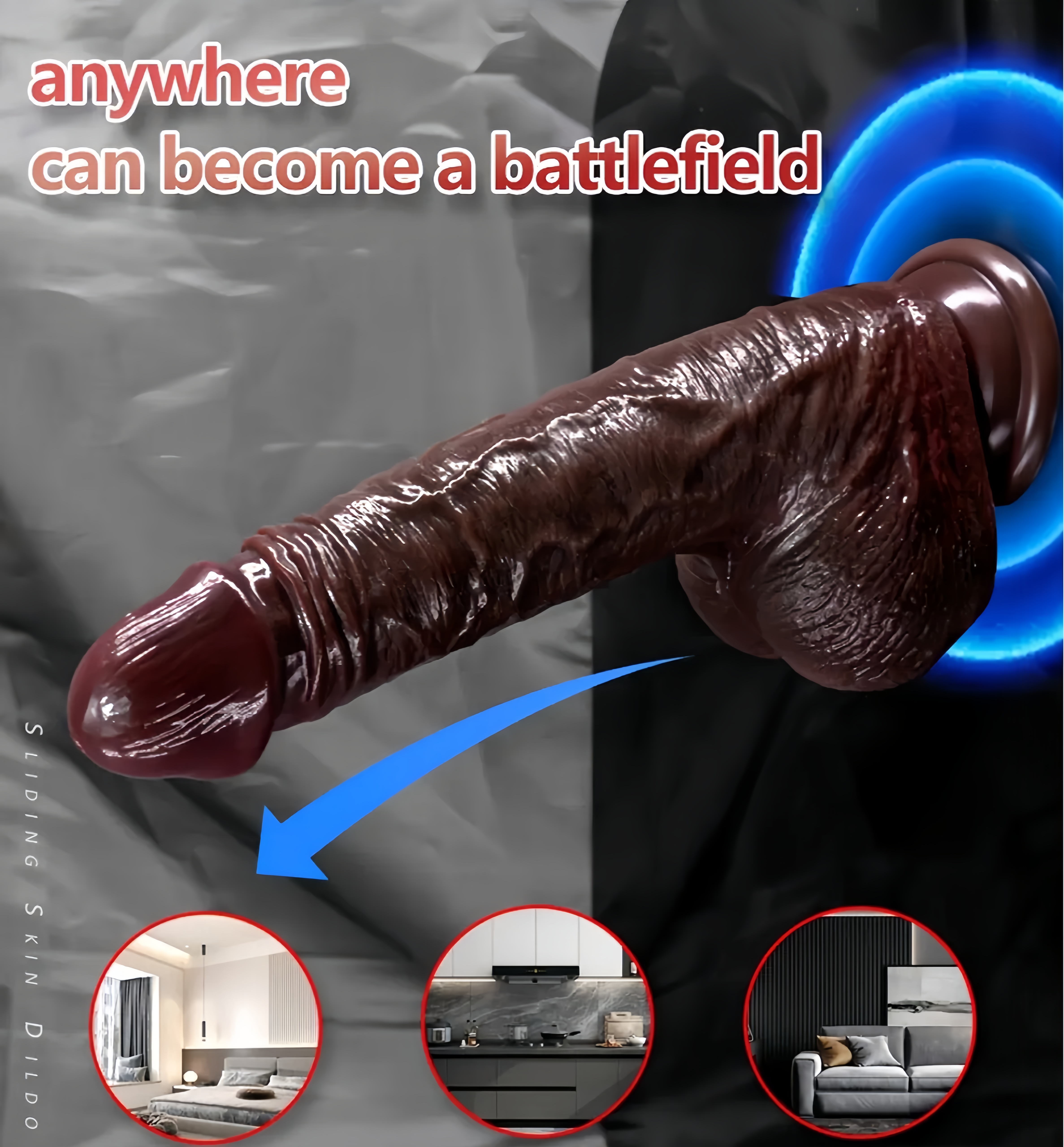 Midnight Eclipse Gliding Dildo - Image 8
