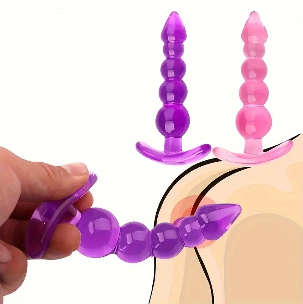 Bubble Bliss Flexible Beaded Anal Plug