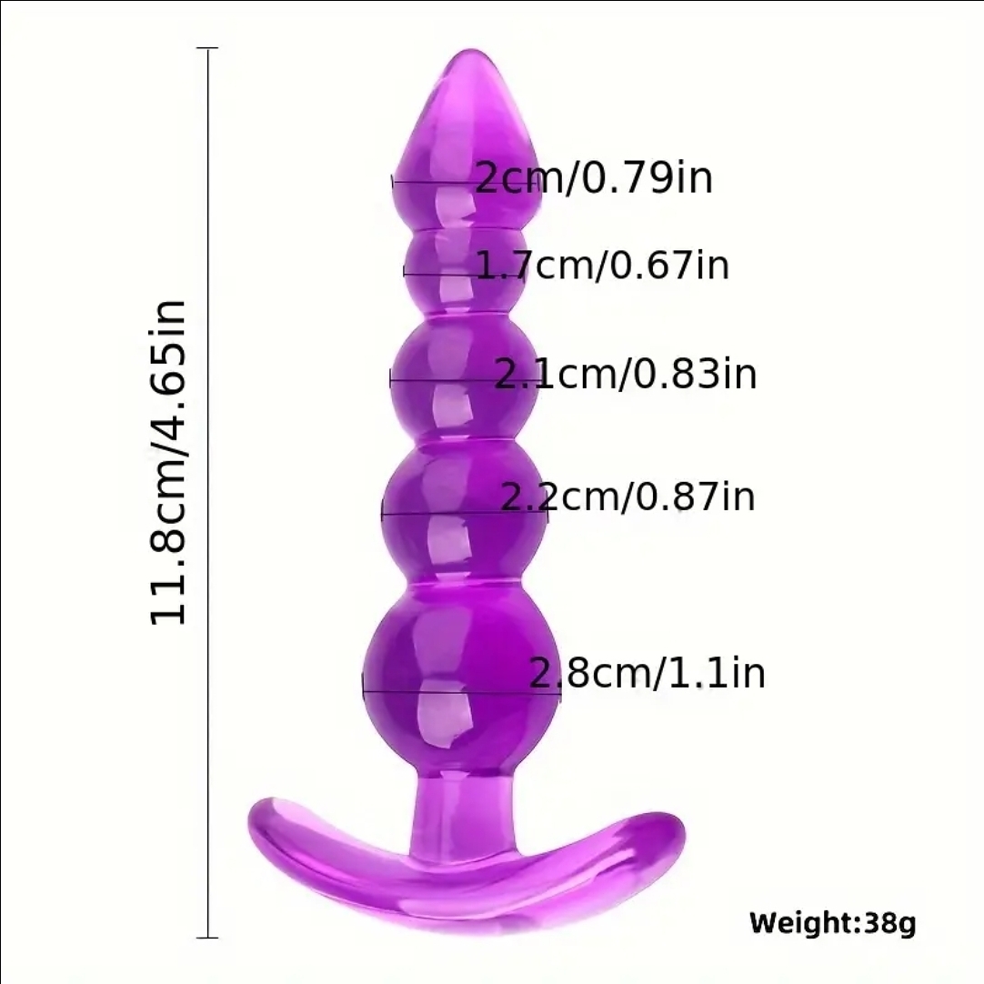 Bubble Bliss Flexible Beaded Anal Plug - Image 5
