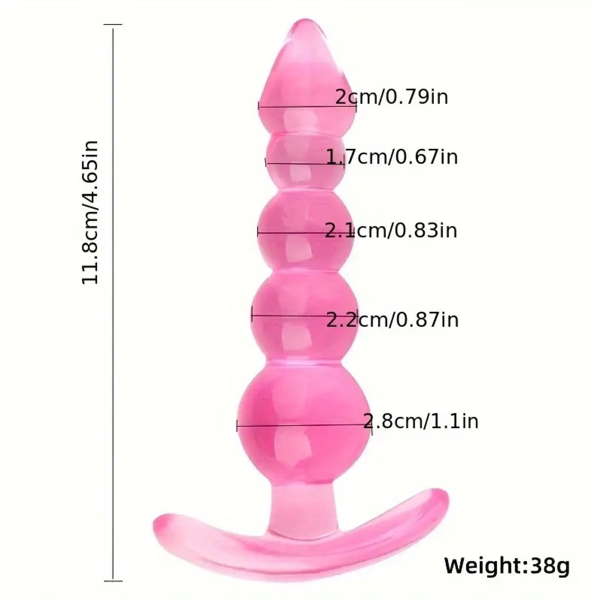 Bubble Bliss Flexible Beaded Anal Plug - Image 4