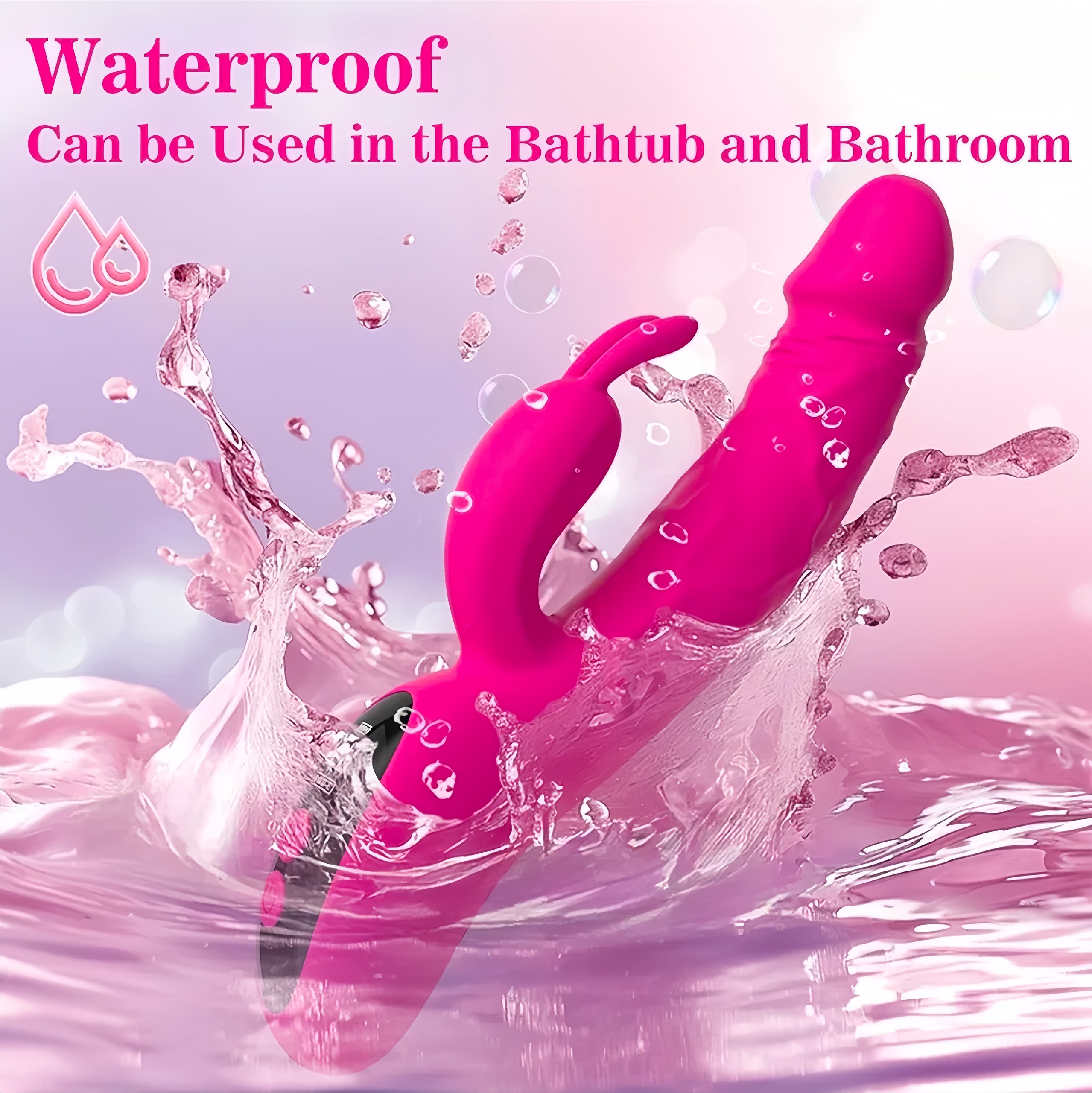 Blush Bunny Thrusting Rabbit Vibrator - Purple - Image 10