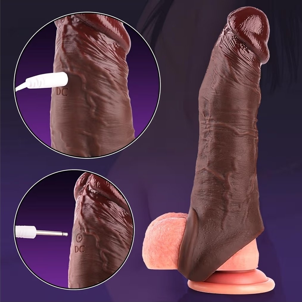 Mocha Tease Remote Controlled Penis Sleeve - Image 6