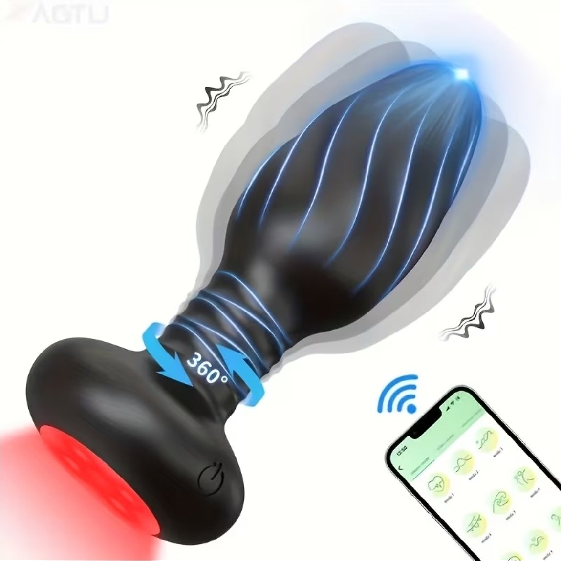 Halo Spin 360° Remote and App Controlled Anal Plug