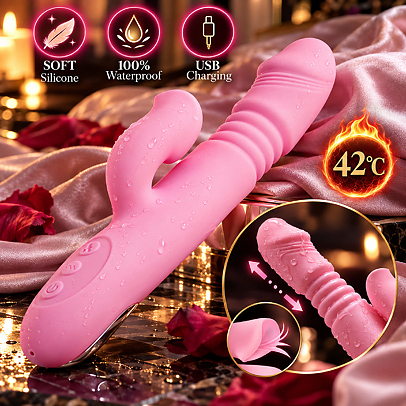 Blush Desire Telescope Rabbit Vibrator