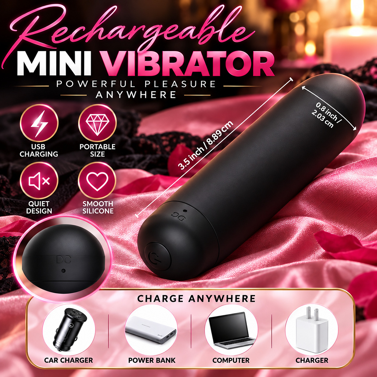 Midnight Secret Bullet Vibrator - Image 3
