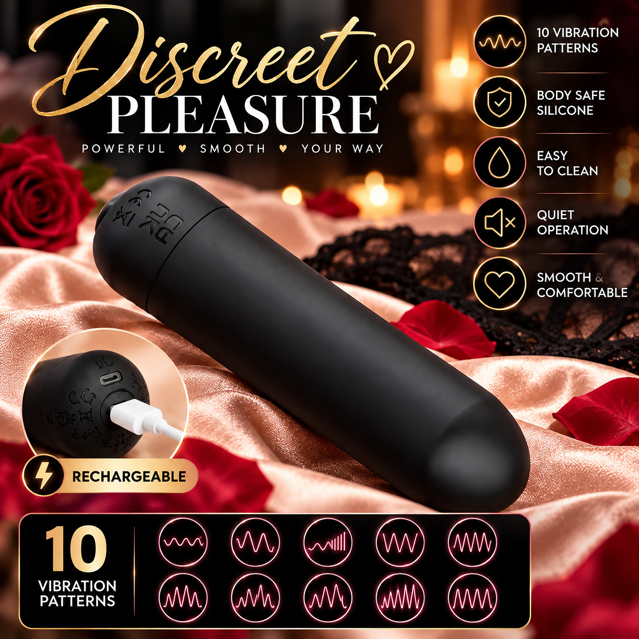 Midnight Secret Bullet Vibrator - Image 2