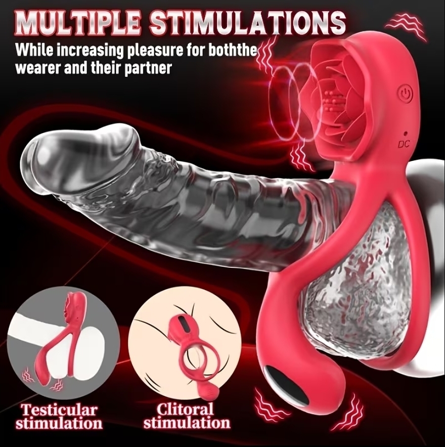 Rose Pulse Penis Ring - Image 5