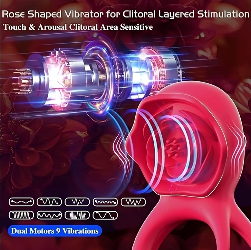 Rose Pulse Penis Ring - Image 9