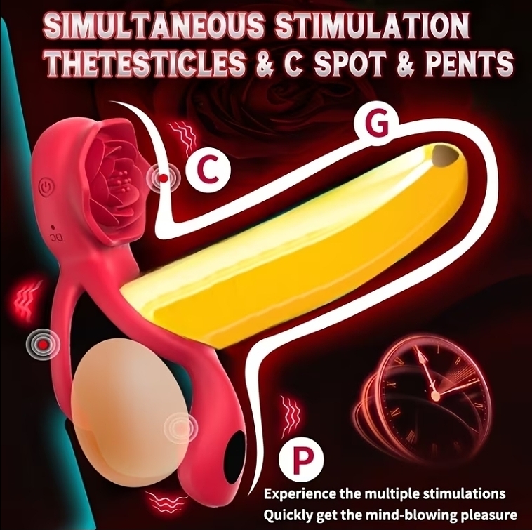 Rose Pulse Penis Ring - Image 8
