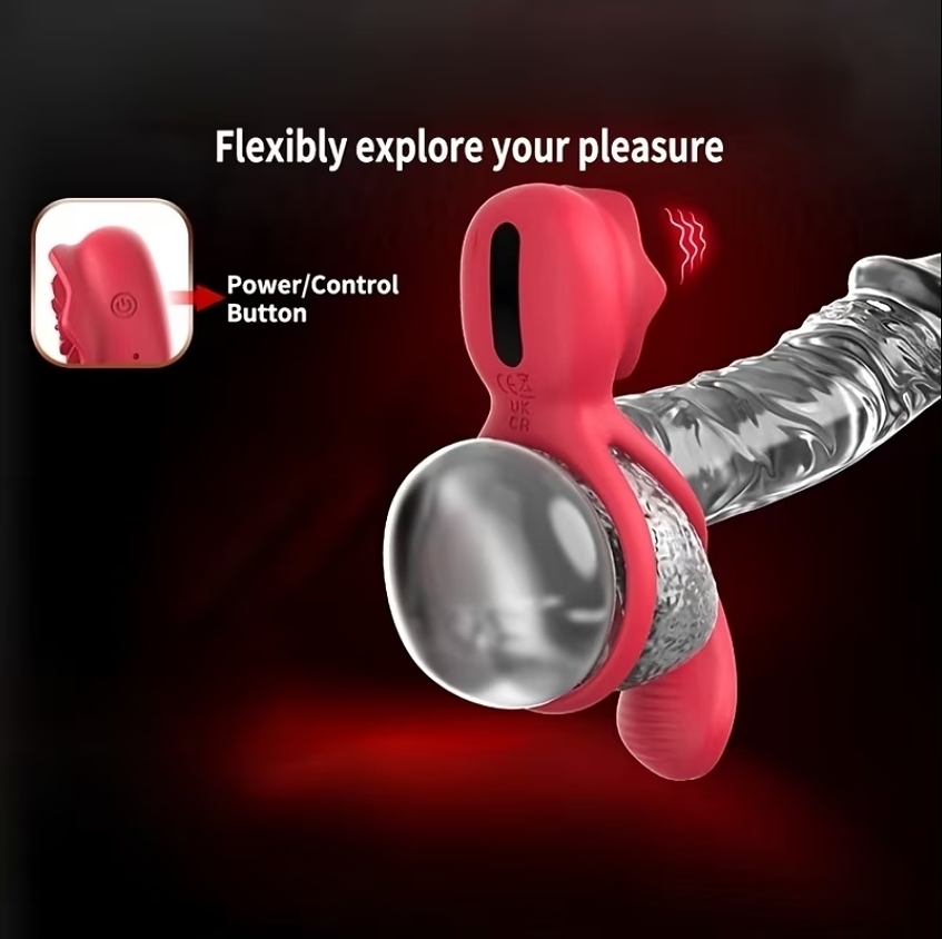 Rose Pulse Penis Ring - Image 6